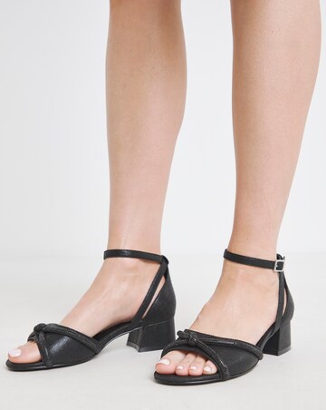 Dotty Diamante Two Part Heels - Wide Fit (E)