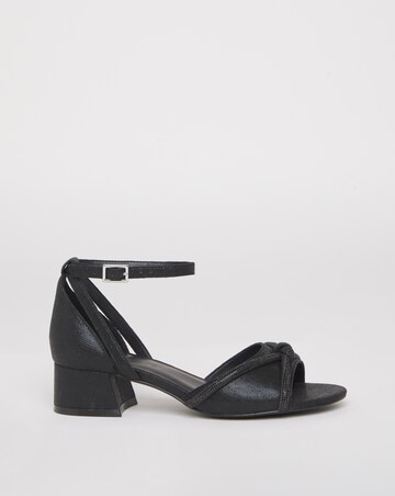 Dotty Diamante Two Part Heels - Wide Fit (E)