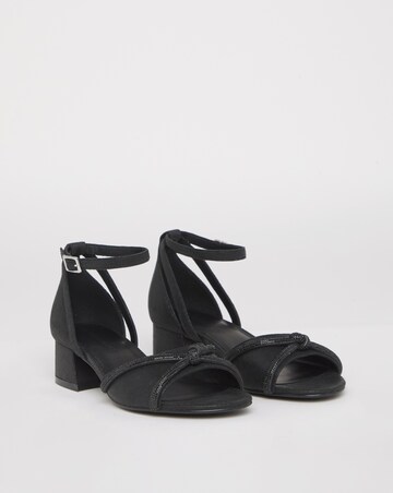 Dotty Diamante Two Part Heels - Wide Fit (E)