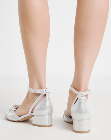 Dotty Diamante Two Part Heels - Wide Fit (E)