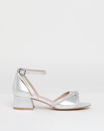 Dotty Diamante Two Part Heels - Wide Fit (E)