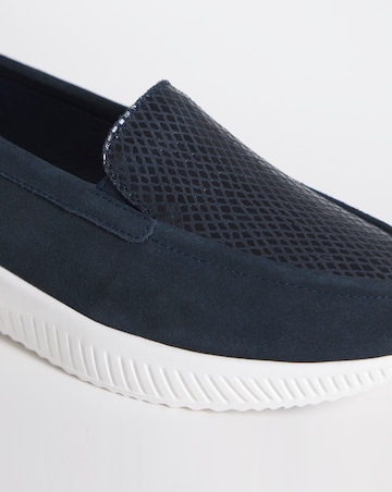 Heavenly Soles Fia Sporty Leather Loafer - Wide Fit (E)