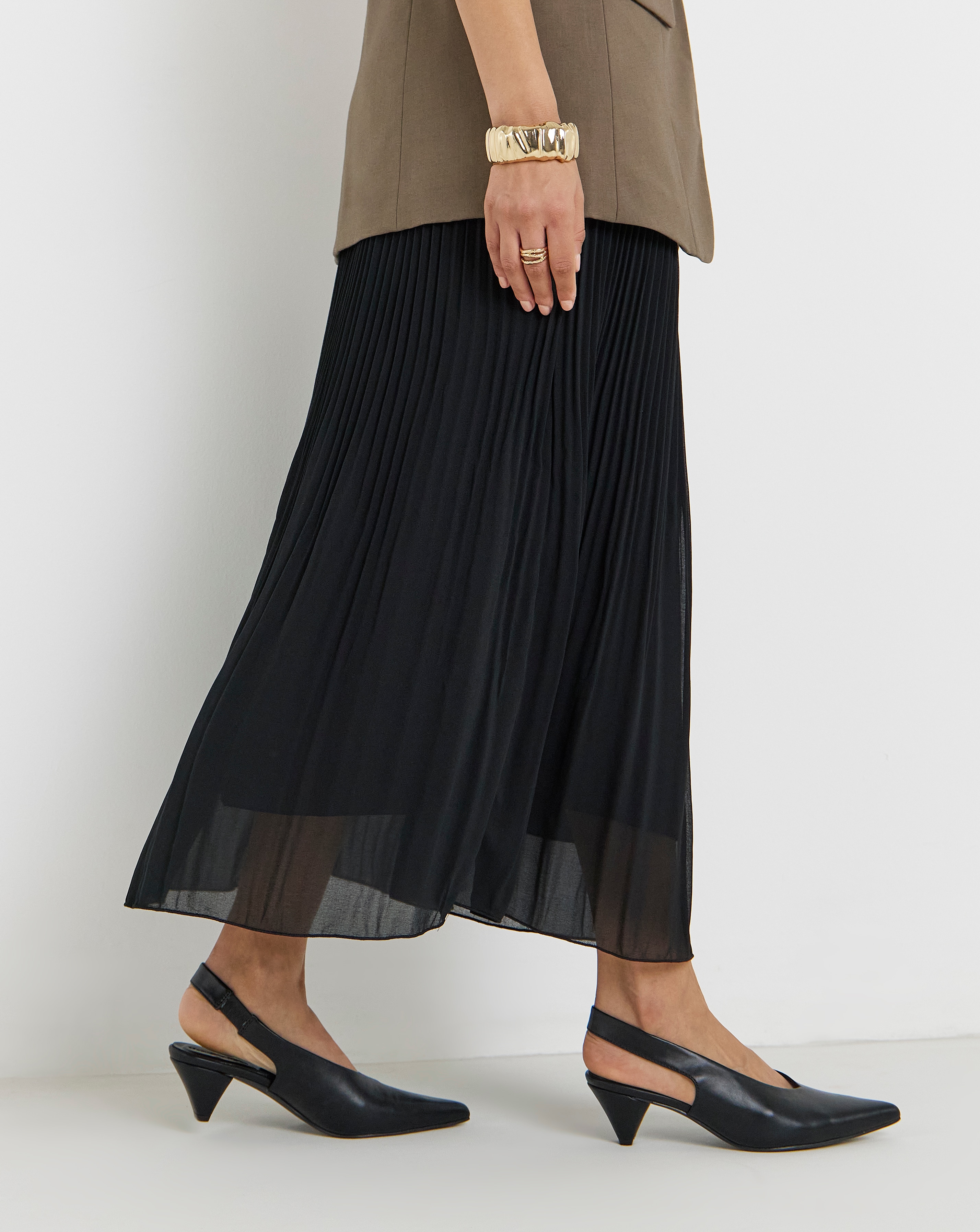 New In - Slingback Pointed Toe Heels Wide