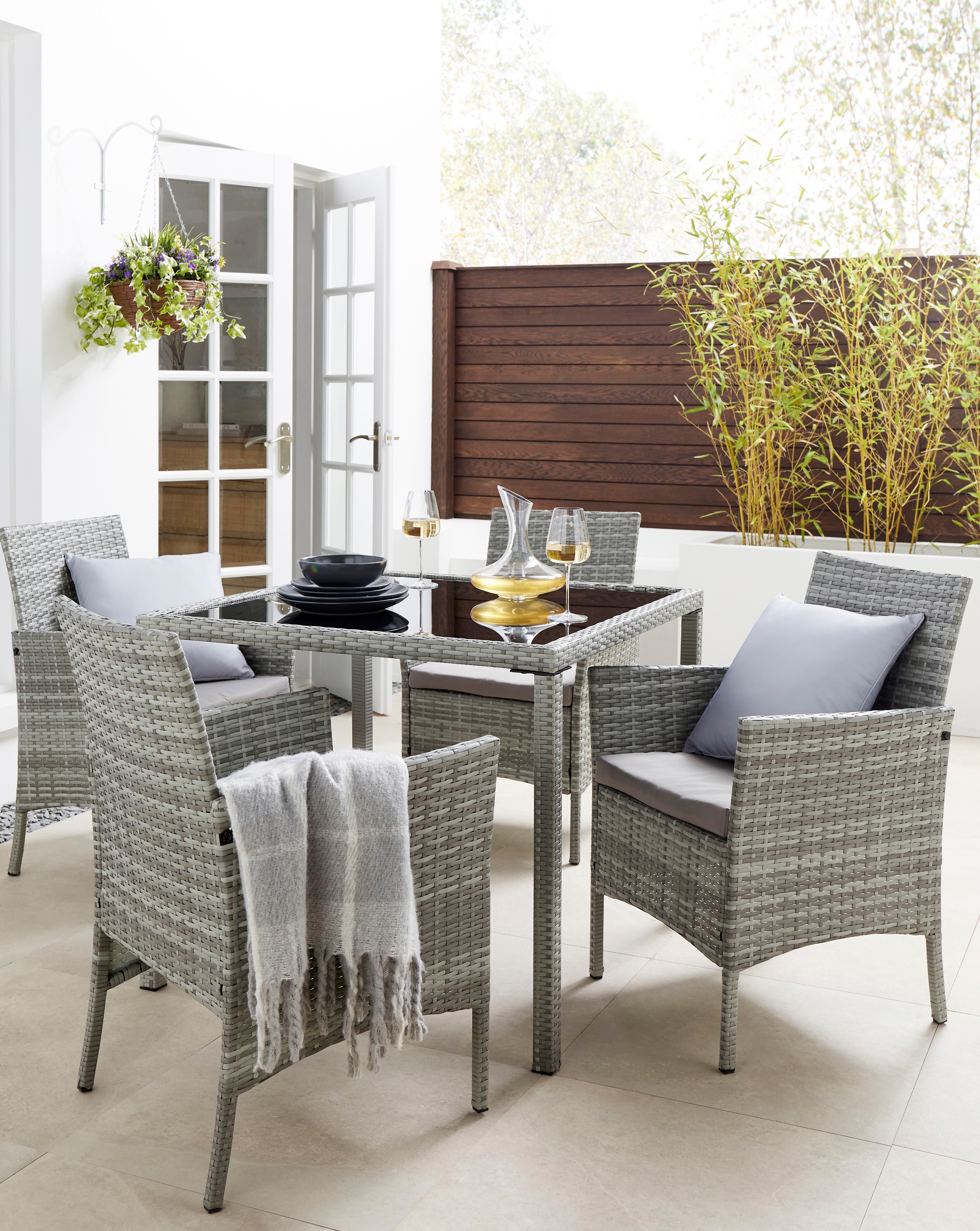 New In - Corfu 4 Seat Dining Set