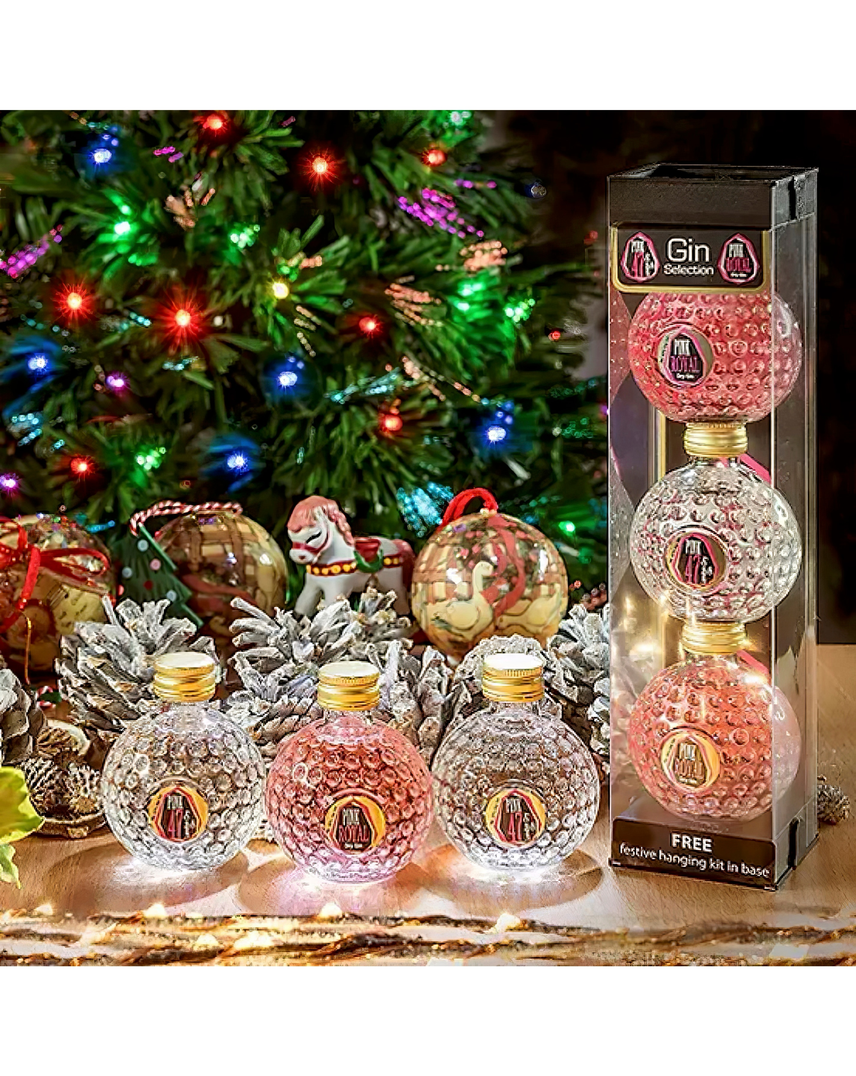 Gin filled Baubles 3 x 50ml