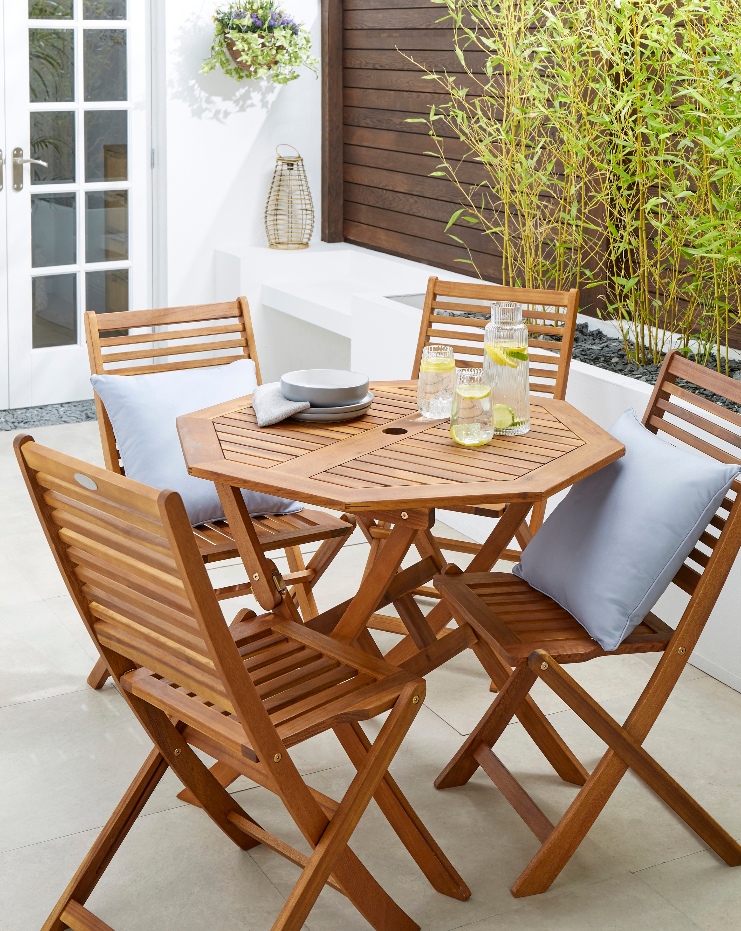 New In - Wooden Octagonal Table with 4 Chairs