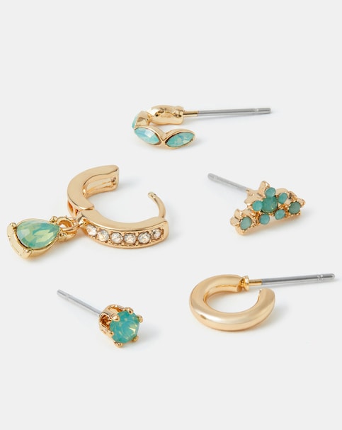 Accessorize 5-Pack Gem Stud & Hoop