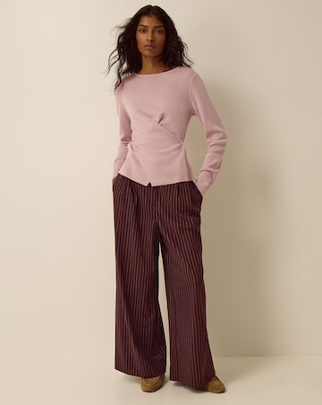 Monsoon Dora Drape Knitted Top