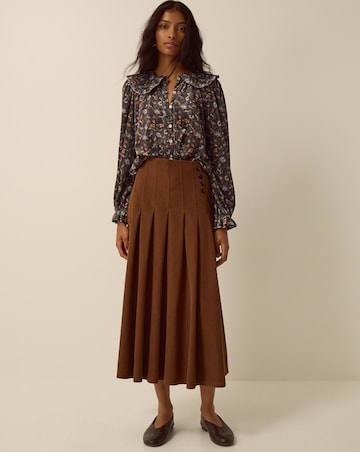 Monsoon Sonja Corduroy Midi Skirt