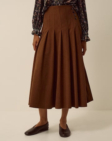 Monsoon Sonja Corduroy Midi Skirt