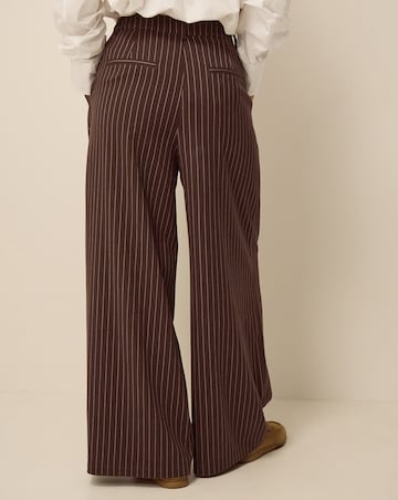 Monsoon Jen Pinstripe Wide Leg Trousers