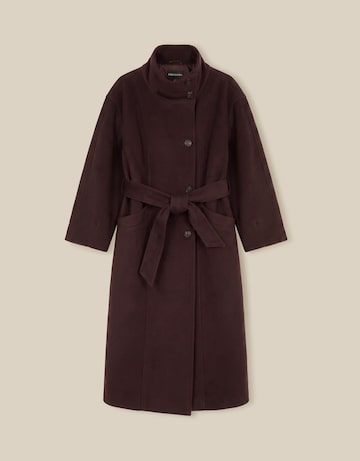 Monsoon Millie Funnel Neck Belted Coat