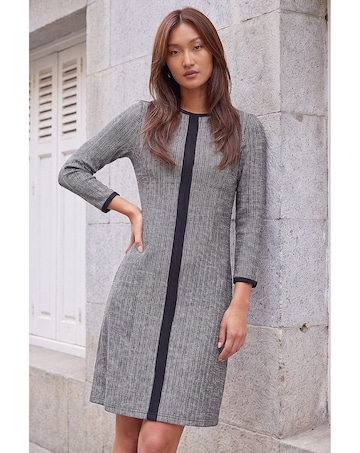 Roman Textured Border Dress