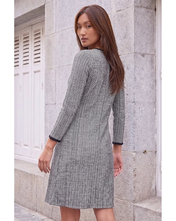 Roman Textured Border Dress