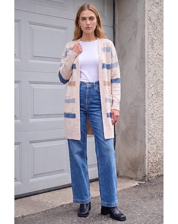Roman Soft Knit Stripe Cardigan