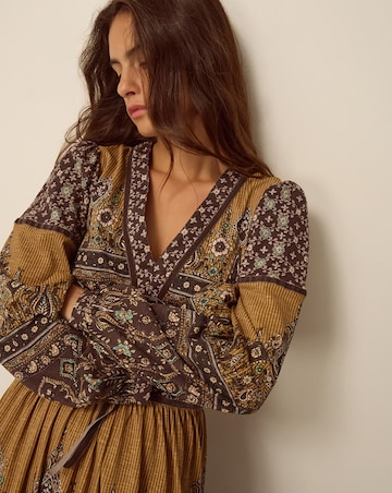 Monsoon Branwen Floral Print Midi Dress
