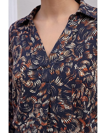 Roman Abstract Puff Print Shirt