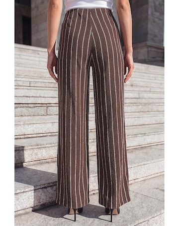 Roman Texture Stripe Trouser