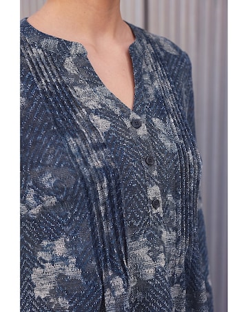 Roman Floral Chevron Dress
