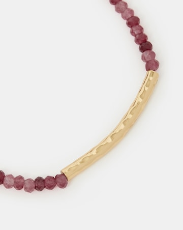 Accessorize Gold Quartz Beaded Bracelet