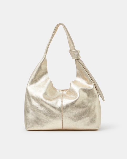 Accessorize Knot Leather Shoulder Bag