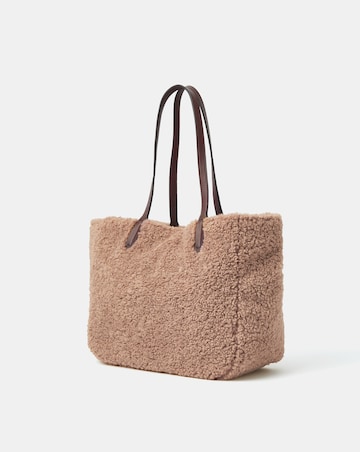 Accessorize Faux Shearling Shoulder Bag