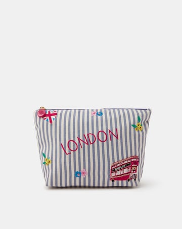Accessorize London Stripe Make Up Bag