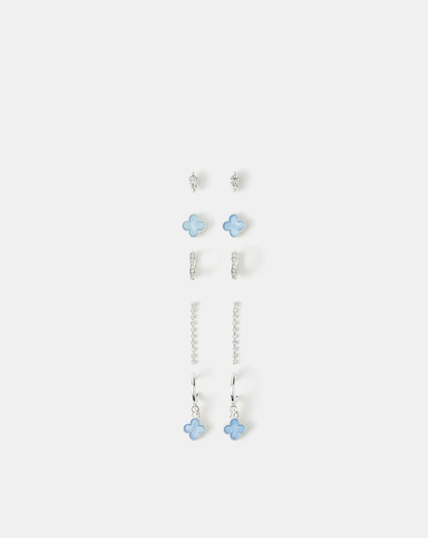 Accessorize 5pk Clover Stud Earrings