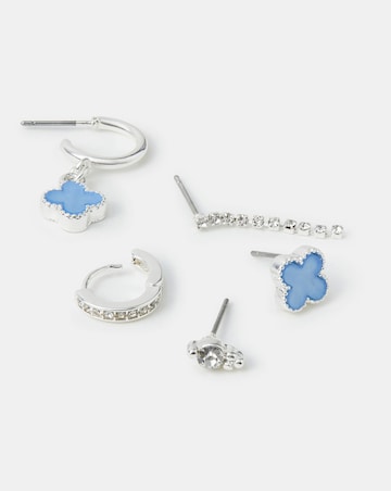Accessorize 5pk Clover Stud Earrings