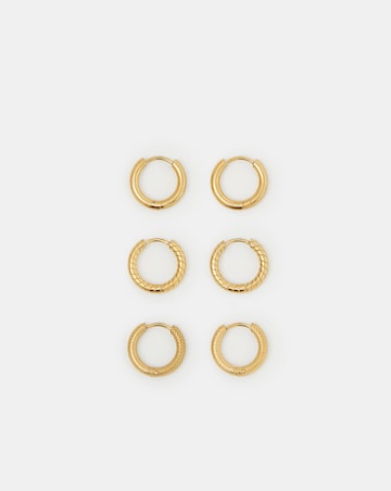 Accessorize 3pk Steel Hoop Earrings