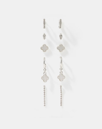 Accessorize 5pk Pearl Clover Earrings