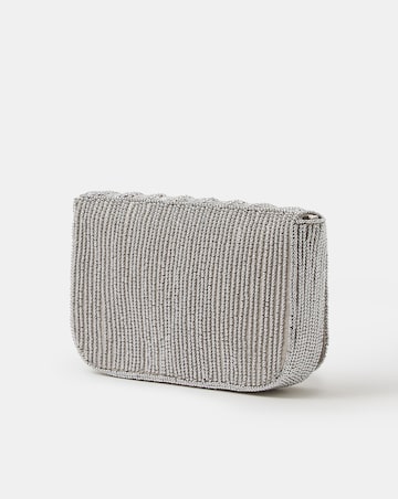 Accessorize Beaded Fold-Over Clutch Bag