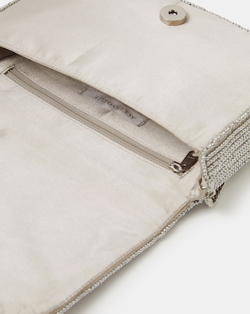 Accessorize Beaded Fold-Over Clutch Bag