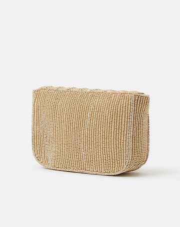 Accessorize Beaded Fold-Over Clutch Bag