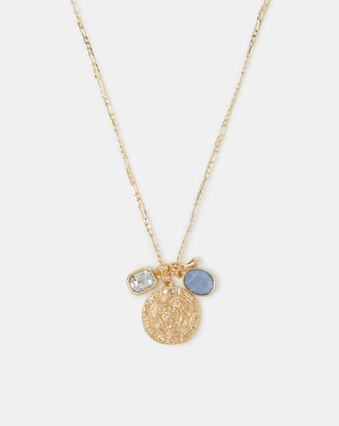 Accessorize Charm Coin Pendant Necklace