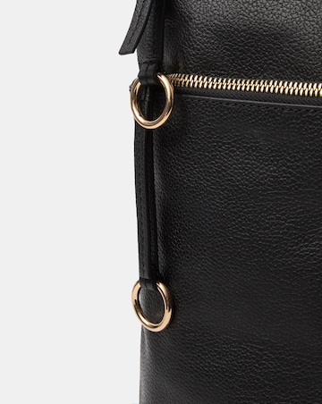 Accessorize Double Zip Leather Backpack