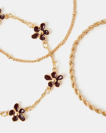 Accessorize 3pk Enamel Chain Bracelets
