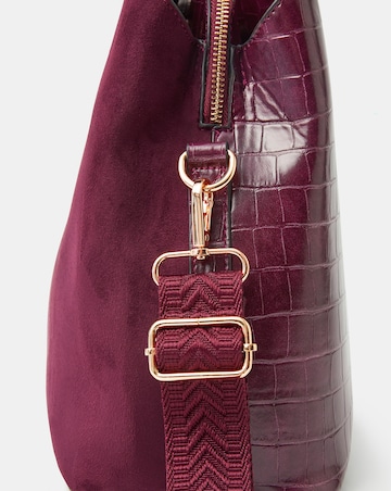 Accessorize Faux Croc Strap Shoulder Bag