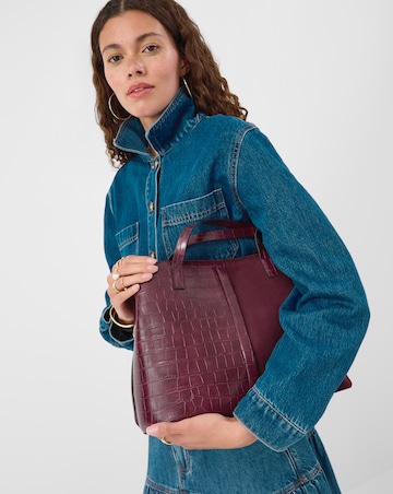 Accessorize Faux Croc Strap Shoulder Bag