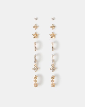 Accessorize 6pk Stud/Hoop Earrings