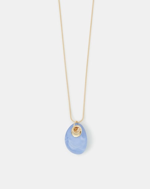 Accessorize Long Resin Pendant Necklace