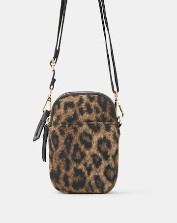 Accessorize Leopard Print Phone Bag