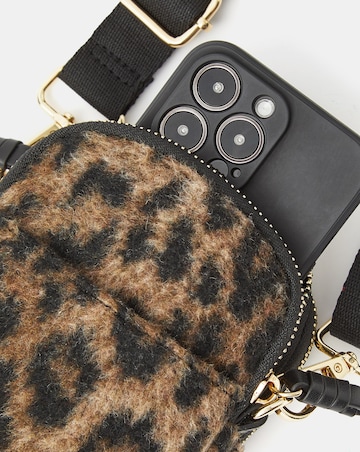 Accessorize Leopard Print Phone Bag
