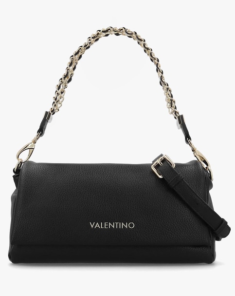 Valentino Bags Lena Flapover Black Cross-Body Bag