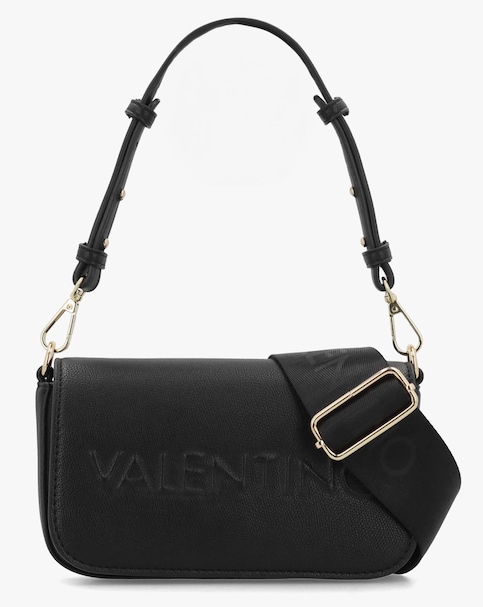 Valentino Bags Bianka Flapover Black Cross-Body Bag