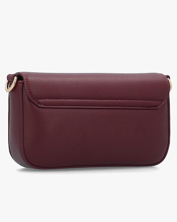 Valentino Bags Bianka Flapover Bordeaux Cross-Body Bag