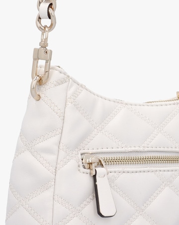 Guess Tamsin Quilted Off White Top Zip Shoulder Bag