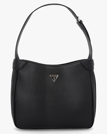 Guess Fedora Black Hobo Shoulder Bag