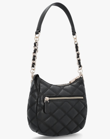 Guess Tamsin Quilted Black Top Zip Shoulder Bag