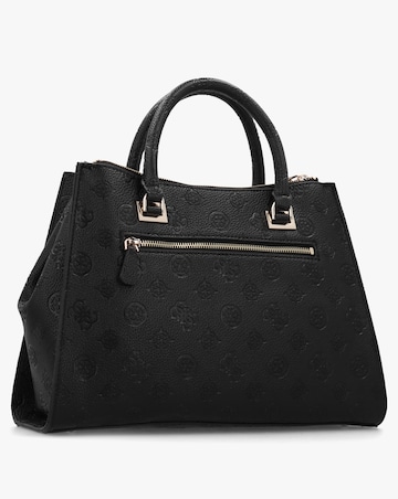 Guess Cresidia II Society Black Satchel Bag